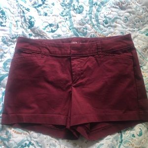 Old Navy burgundy comfortable shorts.